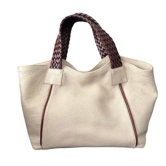 Sundance Cream and Brown Shoulder Bag - Picture 1 of 11